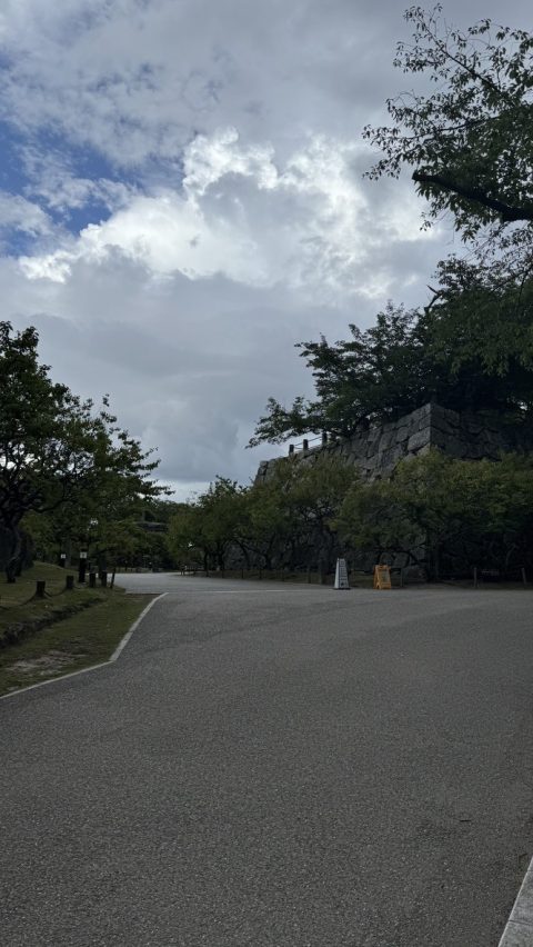 후쿠오카 성터로 가는 길