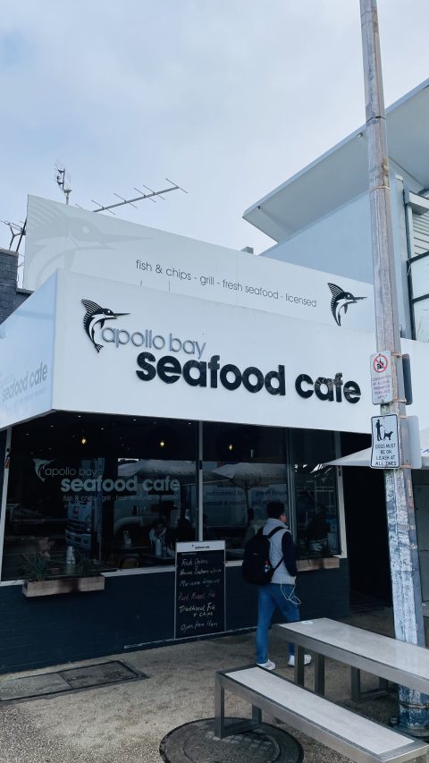 시푸드 카페, 식당 입구